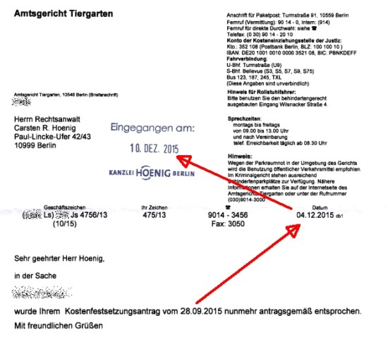 Gute Nachricht | Justiz | Kanzlei Hoenig Info | Strafverteidiger In ...